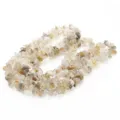 5-8mm irregular natural crystal stone chip beads DIY handmade jewelry making semi-finished strand - Rutilated Quartz