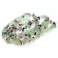 Natural irregular fluorite stone chip beads, 5-8mm multi-color crystal DIY jewelry. - Fluorite Gravel
