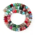 Perline abaco in cristallo di pietra naturale colorate braccialetto gioielli fai da te collana - Design Gemme Miste Abaco / 150 Pezzi