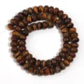 Perline di abaco in pietra di occhio di tigre naturale per braccialetto collana gioielli - Design Occhio di Tigre Abaco / 150 Pezzi