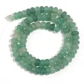 Perline abaco in giada verde naturale perle sfuse creazione di gioielli braccialetto - Stile Abaco in Avventurina Verde / Diametro 4mm Spessore 2mm (Circa 150 Pz)