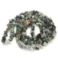Natural irregular stone chip beads for DIY handmade crystal jewelry making strand design - India Agate