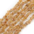 Natural Citrine Chip Beads 5-8mm Irregular Crystal Loose Beads for DIY Jewelry Making - Deep Citrine