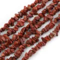 Red natural stone irregular chip beads, 5-8mm DIY semi-finished crystal jewelry making - Red Jasper Chips