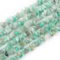 Natural Green Stone Chip Beads 5-8mm Irregular Crystal Loose Beads DIY Jewelry Making Accessories - Amazonite Gravel