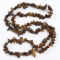 Perline di pietra irregolare occhio di tigre naturale forate per creazione di gioielli fai da te - 8-12mm / Schegge di Occhio di Tigre