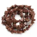 Perline irregolari in pietra dorata marrone, perline sfuse forate per creazione di gioielli fai da te - 8-12mm / Pietra di Sole