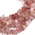 Perline di quarzo fragola scheggiate variante, accessori per gioielli fai da te. - 8-12mm / Schegge di Quarzo Fragola
