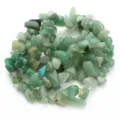 Perline di pietra naturale verde frantumata, 8x12mm irregolari forate per bigiotteria fai da te. - 8-12mm / Schegge Verdi Dongling