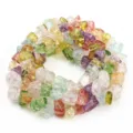 Perline di pietra frantumata irregolare colorata sfuse per accessori fai da te 8x12mm - 8-12mm / Quarzo Cracklé