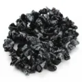 Perline irregolari di ossidiana fiocco di neve 8x12mm pietre forate sfuse per bigiotteria. - 8-12mm / Pietra Fiocco di Neve