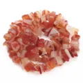 Perline di trucioli irregolari in corniola rossa naturale forate per gioielli fai da te creativi - 8-12mm / Schegge di Agata Rossa