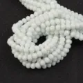 Filo di perline abaco in cristallo sfaccettato bianco per gioielli fai da te bracciali - 100 Pezzi (3x2mm) / Bianco Porcellana
