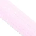 Perline di cristallo sfaccettate rosa chiaro sfuse accessori per gioielli fai da te fatti a mano. - 100 Pezzi (3x2mm) / Giada Rosa