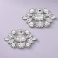 Schitterende strass parel schoenclips, elegante kristalen schoenversiering voor feestjes. - Afneembare Stijl (SC-J043) / 2-Delige Set