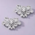 Kristallen strass schoenclips sprankelende schoengespen voor feestelijk feestje - Match-naar-Wens Stijl (SC-J051) / 2-Delige Set