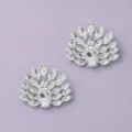 Kristalen strass schoenclips luxe bruiloft bruid schoenbedels sprankelend schoendecor - Koreaanse Eenvoudige Schoenbloem (SC-J071) / 2-Delige Set
