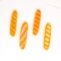 Miniatures breloques en résine pain baguette pour artisanat de maison de poupée et aimants. - Style Mixte Baguette