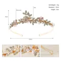 Braut Strass Legierung Tiara Hochzeit Haarband Haarschmuck mit genauen Groessenangaben - Gold TS-J3076G