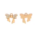 DIY alloy rhinestone bow mermaid tail charm pendant necklace bracelet jewelry making accessory - Bow / KC Gold