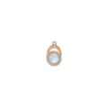 DIY alloy rhinestone crystal pendant detail close-up for handmade necklace earrings. - Mocha Round Rhinestone (2#) / 1 Piece
