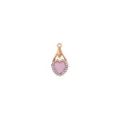 Roze hart kristal strass hanger roségoud legering DIY handgemaakte sieraden accessoire - Hart Kristal (6#) / 1 Stuk