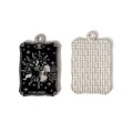 Ciondolo charm carta tarocchi in lega scura vintage per collana orecchini fai da te parti - 8# Stile Carta Gli Amanti