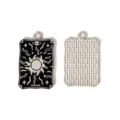 Ciondolo carta tarocchi retro in lega per creazione gioielli collana orecchini accessori - 11# Stile Carta Il Sole
