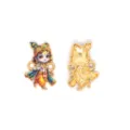 Hinduismus Lord Krishna Emaillierte Legierung Anhänger Charm für DIY Armband Schmuck. - 8# Krishna Seitenansicht