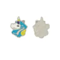 Joli pendentif licorne de dessin animé en alliage pour bracelets et collers DIY. - Style N°1 / 15.5x14.3mm