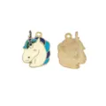 DIY alliage email licorne pendentif charme pour collier bracelet fabrication de bijoux - 20.8x15.4mm