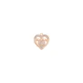 Rose gold tone heart shaped MAMA rhinestone pendant charm DIY jewelry making accessory - MAMA Heart Style (8#) / Rose Gold