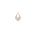 Gold-plated teardrop alloy rhinestone charm pendant for DIY necklace and earrings jewelry making - Water Drop Style(2#) / Gold