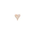 Gold tone metal heart charm pendant with sparkling rhinestones for DIY handmade jewelry crafts - Heart Style (3#) / Rose Gold