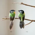 Kunstmatig veren vogeltje ornament voor kerst en tuindecoratie, realistisch ontwerp. - Paar / Stijl A