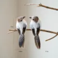 Kunstveer vogel ornament hangende decoratie voor kerstboom thuis en tuin decoratie - Paar / Stijl B