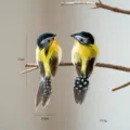 Kunstveer kleurrijke vogel huisdecoratie hangend ornament simulatie dierlijk accessoire - Paar / Stijl D