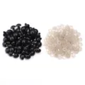 Occhi di bambola in resina occhi di sicurezza per peluche accessori fai da te con rondelle - 50 Pezzi/Confezione (Diametro 8mm) / Nero