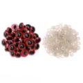 Occhi di sicurezza per bambole in resina con rondelle accessori peluche fai da te 50pcs - Rosso