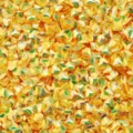 Paillettes diamantate dorate da 4 mm, glitter PVC senza fori per nail art e abbigliamento. - 30g/Confezione / Lucentezza dorata gialla