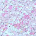 Paillettes rotonde in PVC senza foro da 3 mm per nail art e vestiti, coriandoli glitter iridescenti. - 30g/Confezione / Bianco Colorato