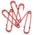 Red safety pins large kilt pins decorative brooch findings clothing waist tightening diy crafting accessories - Red