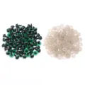 Occhi di sicurezza in plastica con rondelle per peluche, bambole e accessori per il fai da te. - 50 Pezzi/Confezione (Diametro 8mm) / Verde
