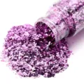 Scintille esagonali viola per nail art e bellissimi progetti di bricolage fai da te. - 1/128 / Viola Semplice