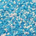 Blue holographic star sequins 3mm PVC glitter for nail art and crafts bulk decoration. - 30g/Bag / Golden Luster Blue