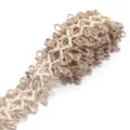 Jute Woven Ribbon Roll Natural Burlap Trim for DIY Craft Gift Wrapping Clothing Accessories - No. 2 / 5cm