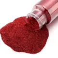 Polvere glitter esagonale rossa per nail art, fai-da-te e decorazione brillante per trucco di scena. - 1/128 / Rosso Base