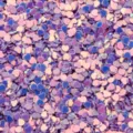 3mm paillettes coeur PVC iridescentes pour nail art et decoration vetements artisanat - Pack de 30g / Éclat doré violet