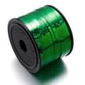 Green holographic ribbon roll for gift wrapping, balloon string, and party decoration crafts. - Green / 100 Yards/Pack