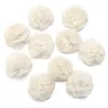 4cm Chiffon Stoff Blumen DIY Handgemachte Haarspangen Kleidung Zubehör weiße Dekoration - Gebrochenes Weiß